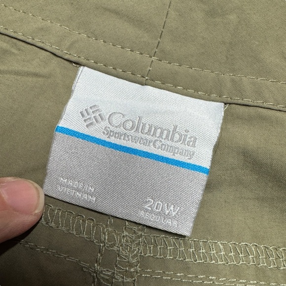 Columbia PFG Omni Shade Convertible length Hiking/fishing Pants Olive Womens 20 - Picture 6 of 13